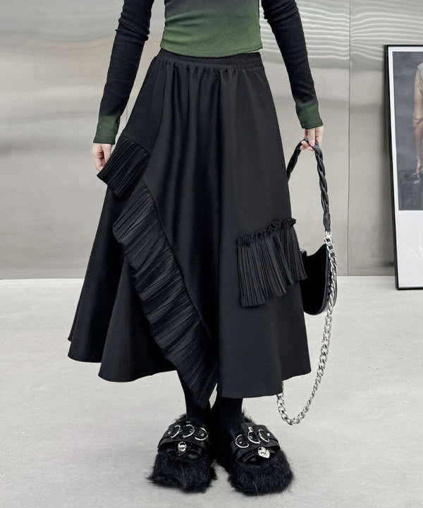 Pleat Ruffle Skirt